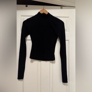 Carbon38 Elegant Black Long Sleeve Top